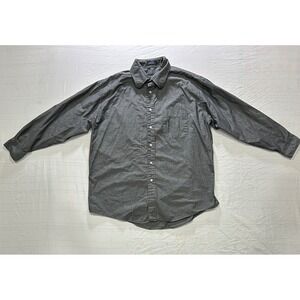 Gant Men's Gray Long Sleeve Button Down Shirt‎ Casual Dress Office Sz 17